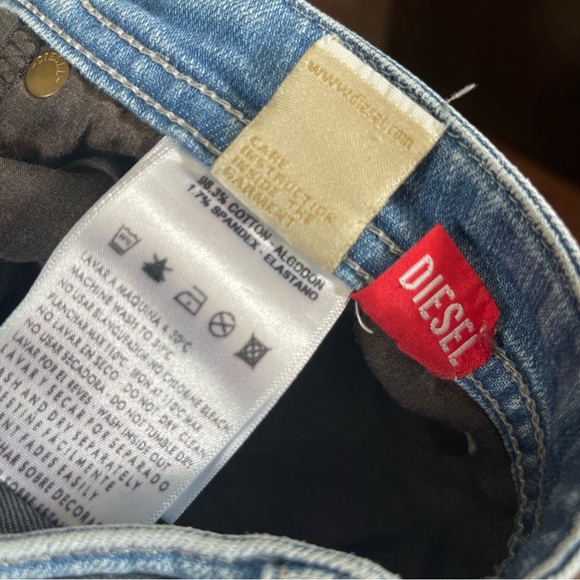 DIESEL SHIONER Wash 0810M Stretch Denim Jeans - Picture 6 of 6